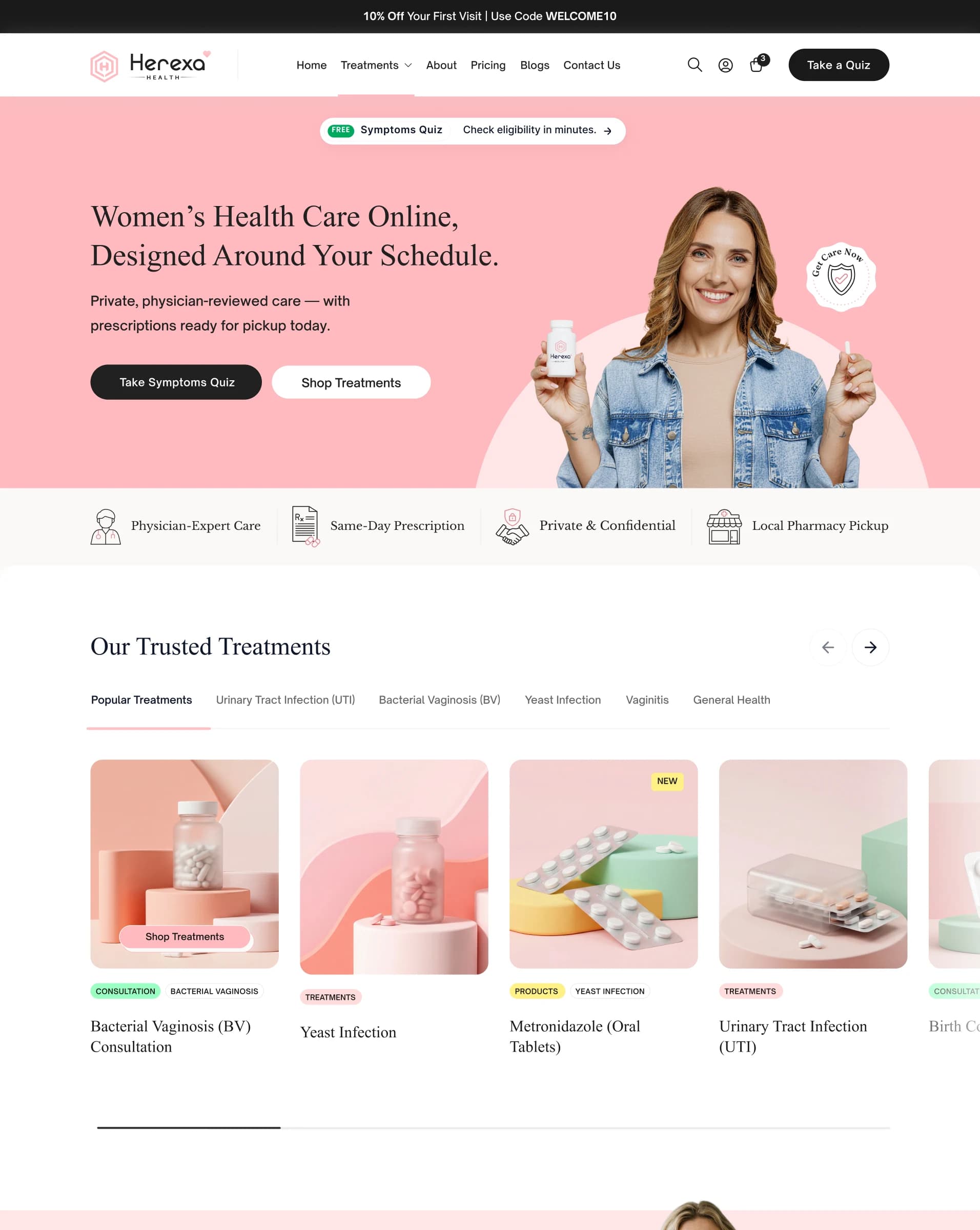 Herexa Health Main View