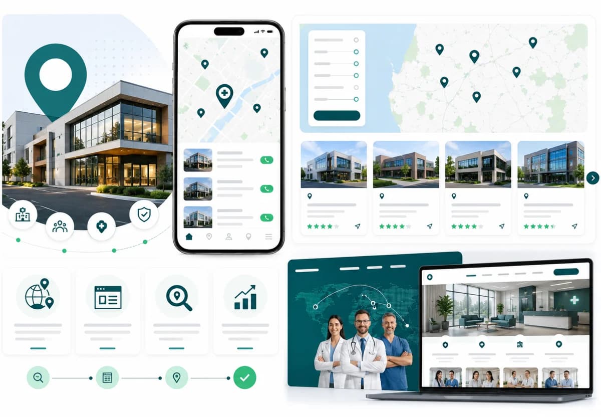 Multi-location clinic groups - Healthcare Industry Website Features