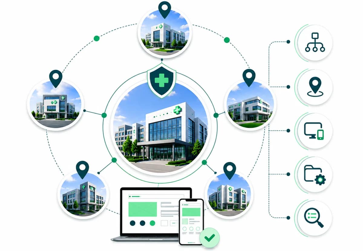 Multi-site health systems - Healthcare Industry Website Features