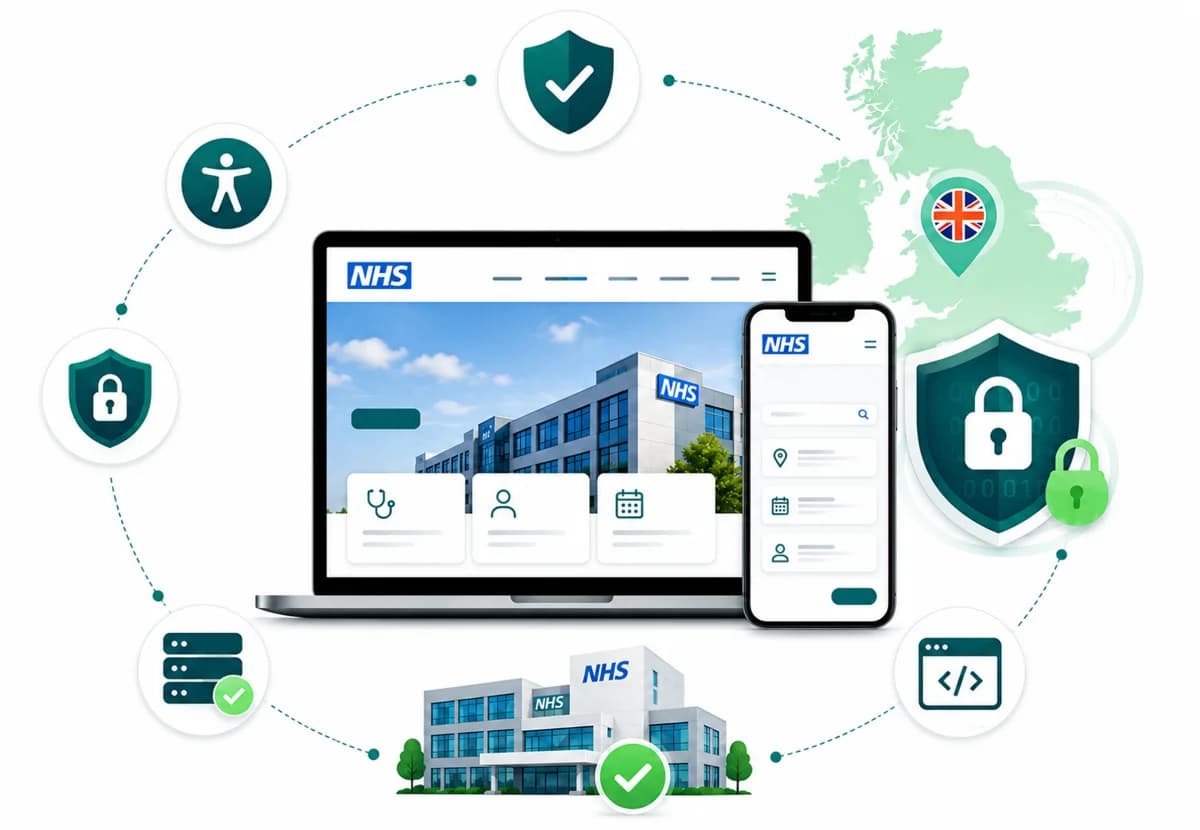 NHS trusts & UK hospital groups - Healthcare Industry Website Features
