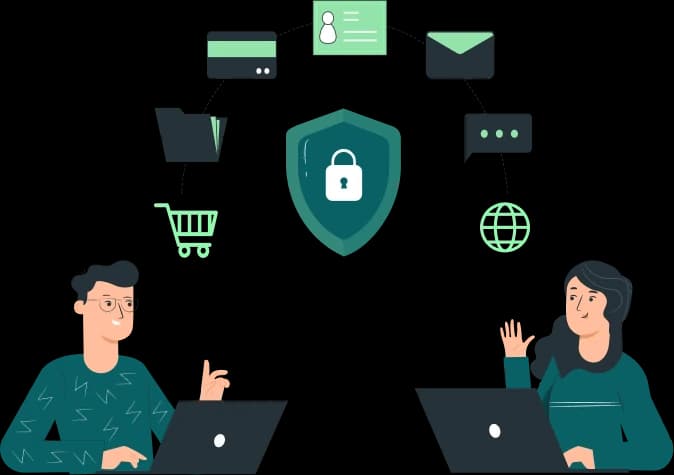 Illustration of endpoint protection across devices