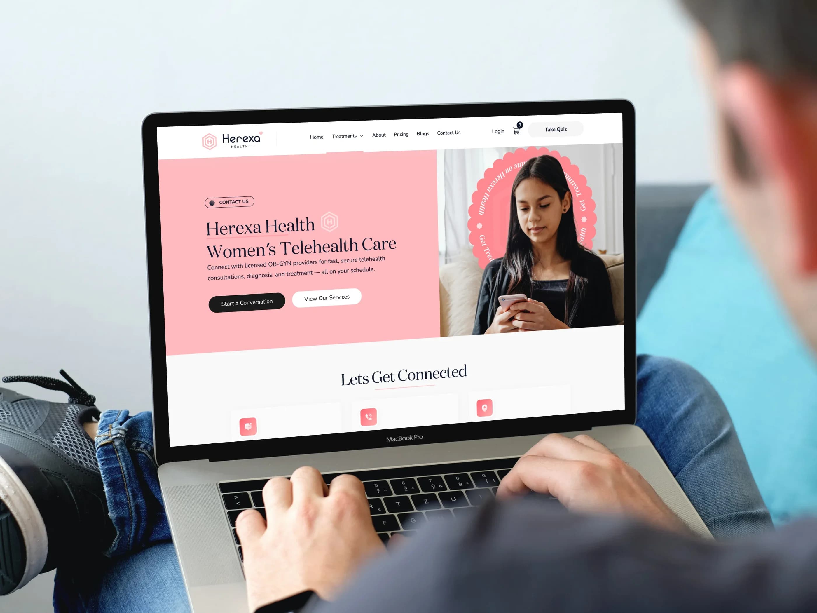 Herexa Telehealth Website and Platform Development