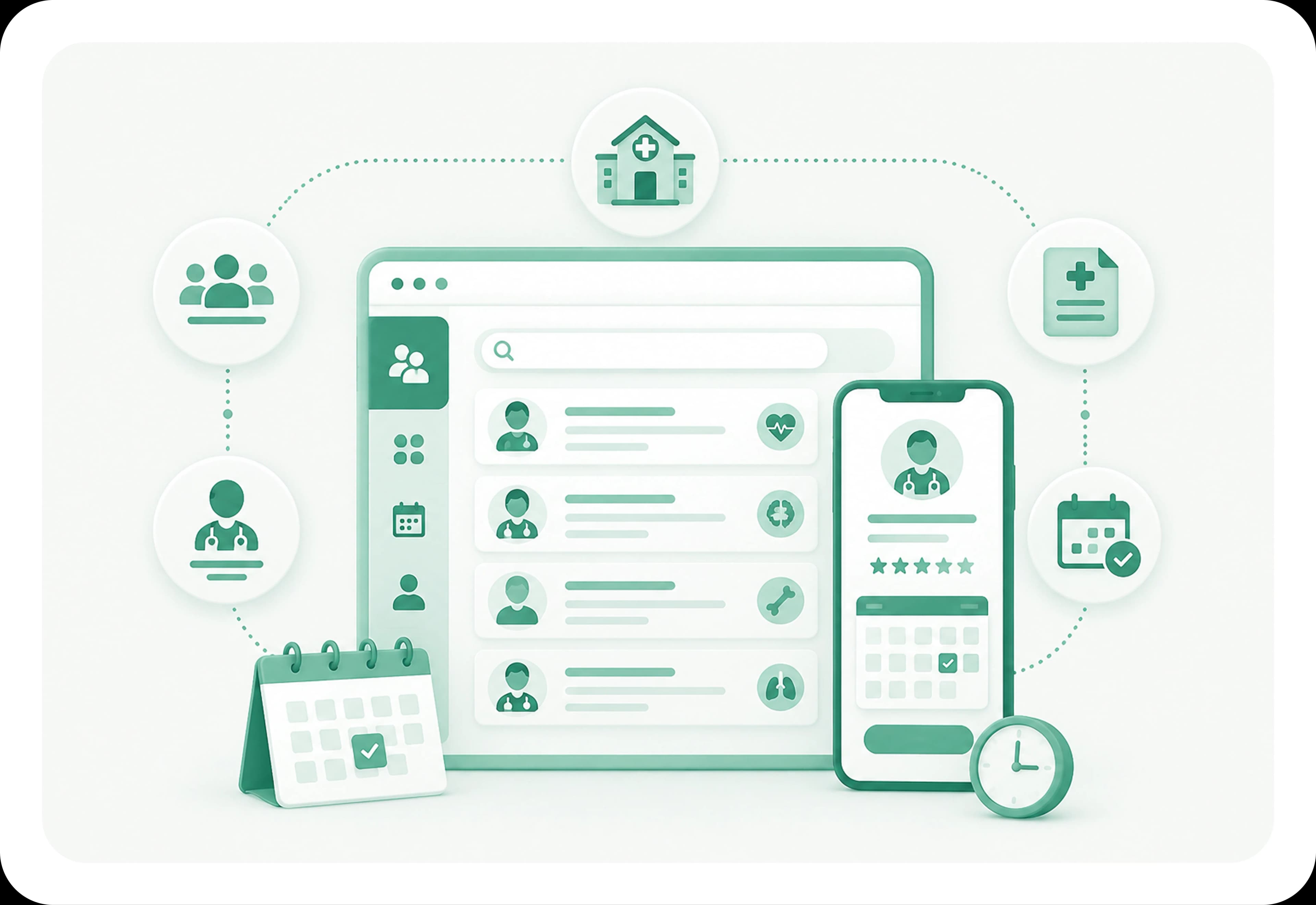 Multi-provider specialty clinics | Healthcare Website Design & Development Multi-provider specialty clinics - Healthcare Industry Website Features