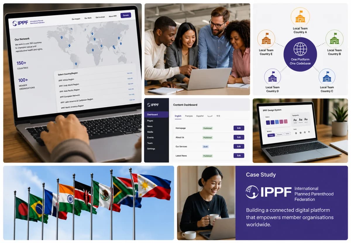 Multi-country federations and networks | Healthcare Website Design & Development Multi-country federations and networks - Healthcare Industry Website Features