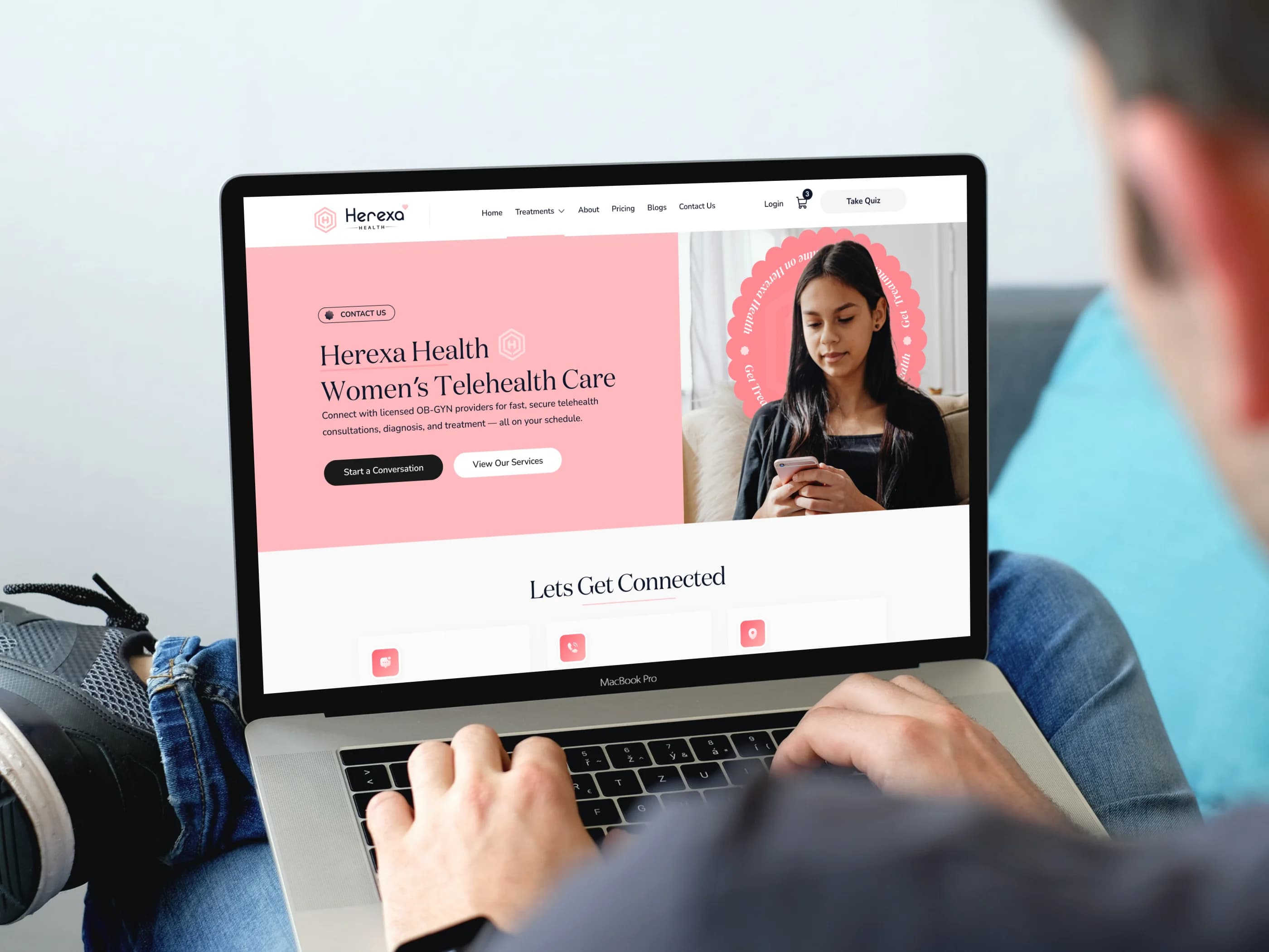 Herexa Telehealth Website and Platform Development | Healthcare Website Design & Development Portfolio Herexa Telehealth Website and Platform Development - Healthcare Website Case Study
