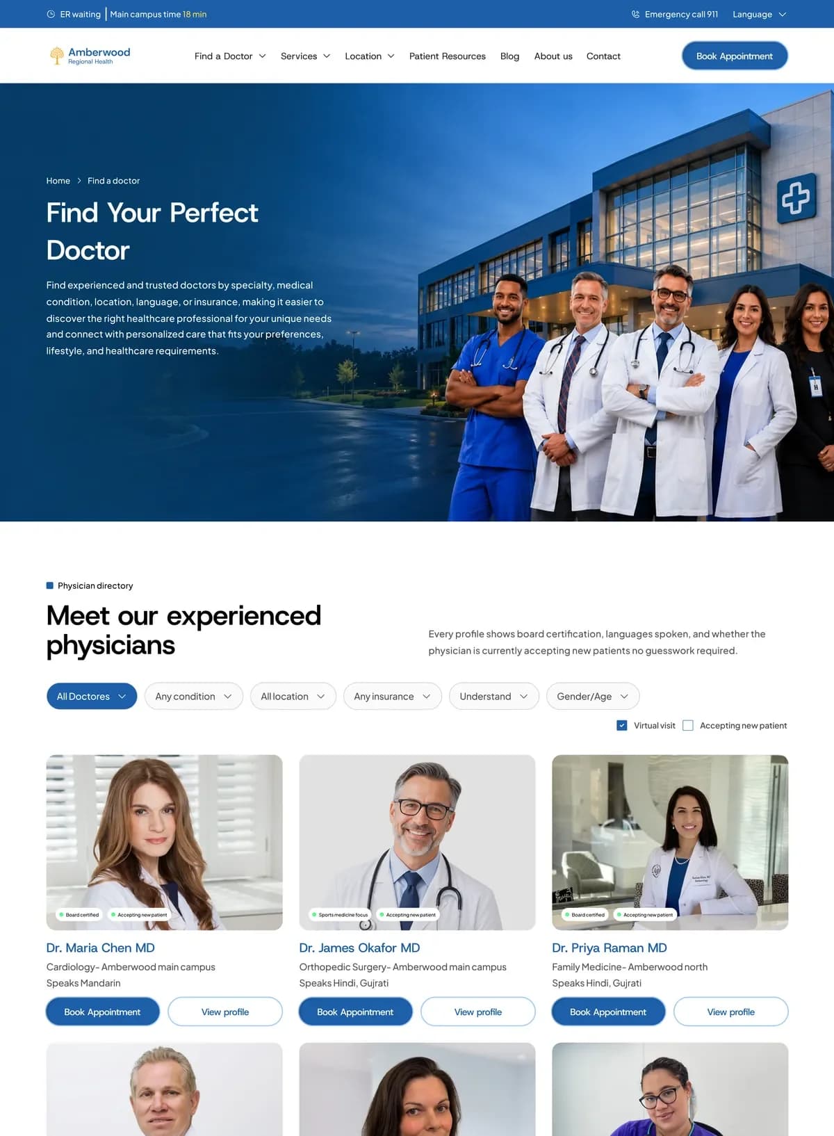 Building a Zero-to-One Hospital Platform for Amberwood Regional Health Right View