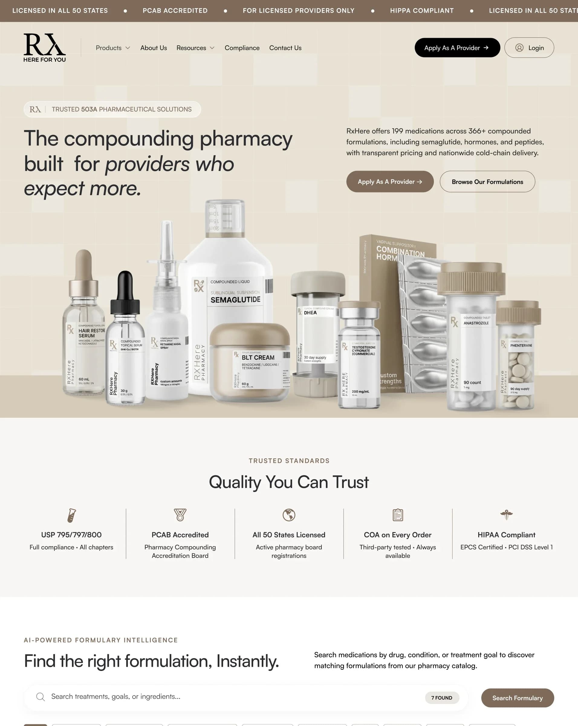 Building a Compounding Pharmacy Platform with e-Prescribing and 50-State Order Management Main View