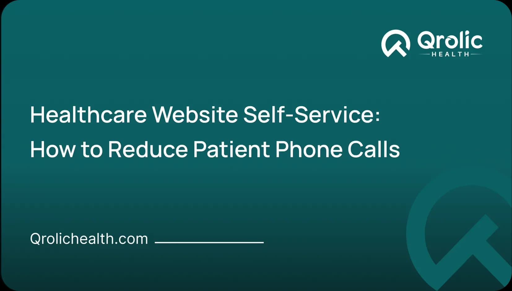 Healthcare Website Self-Service: How to Reduce Patient Phone Calls | Healthcare Website Design & Development Insights Healthcare Website Self-Service: How to Reduce Patient Phone Calls